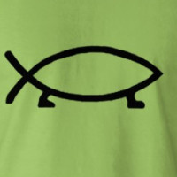Atheist Evolution Logo T-Shirt T-shirt
