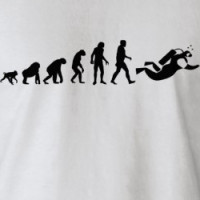 Human Evolution: SCUBA Diver T-Shirt T-shirt