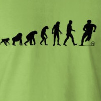Human Evolution: Soccer Player T-shirt