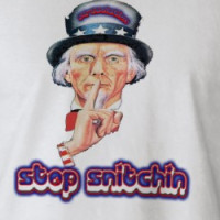 RE-EVOLUTION Stop Snitchin tee T-shirt