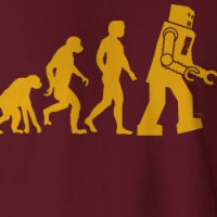Robot Evolution Sheldon Cooper Big Bang Theory T-shirt